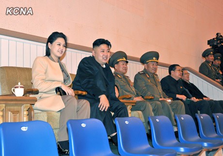 Kim Jong Un Watching Volleyball