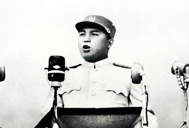 Kim Il Sung Speaks at Mass Rally