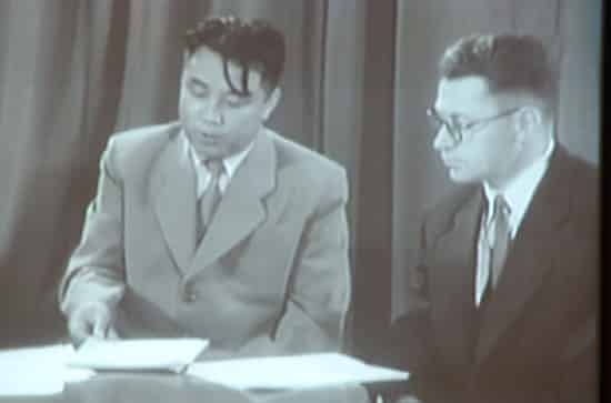 Kim Il Sung's TV talk in the Soviet Union