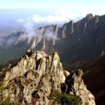 Jipson Peaks Viewed from Sejon Peaks - DPRK