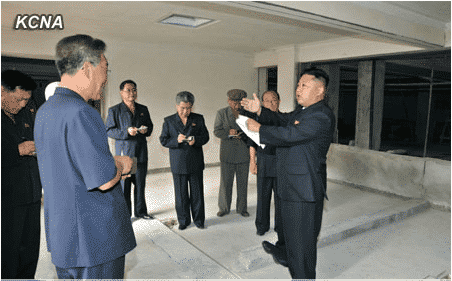 Kim Jong Un Gives Field Guidance to Construction Site of Dental Hospital