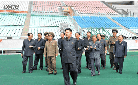 Kim Jong Un Inspects May Day Stadium