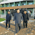 Kim Jong Un Looks round Construction Site of Children's Hospital Near Completion