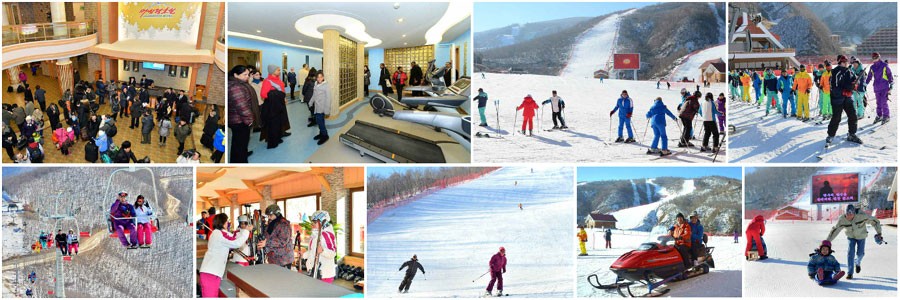 Diplomats, Representatives of Int'l Bodies and Military Attaches Visit Masikryong Ski Resort