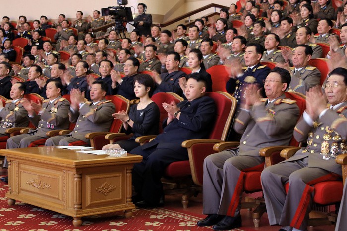 Kim Jong Un Watches Performance Given by State Merited Chorus
