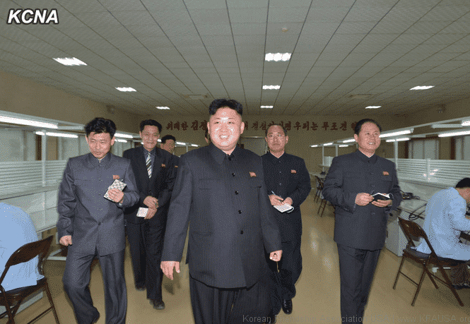 Kim Jong Un Provides Field Guidance to Machine Plant