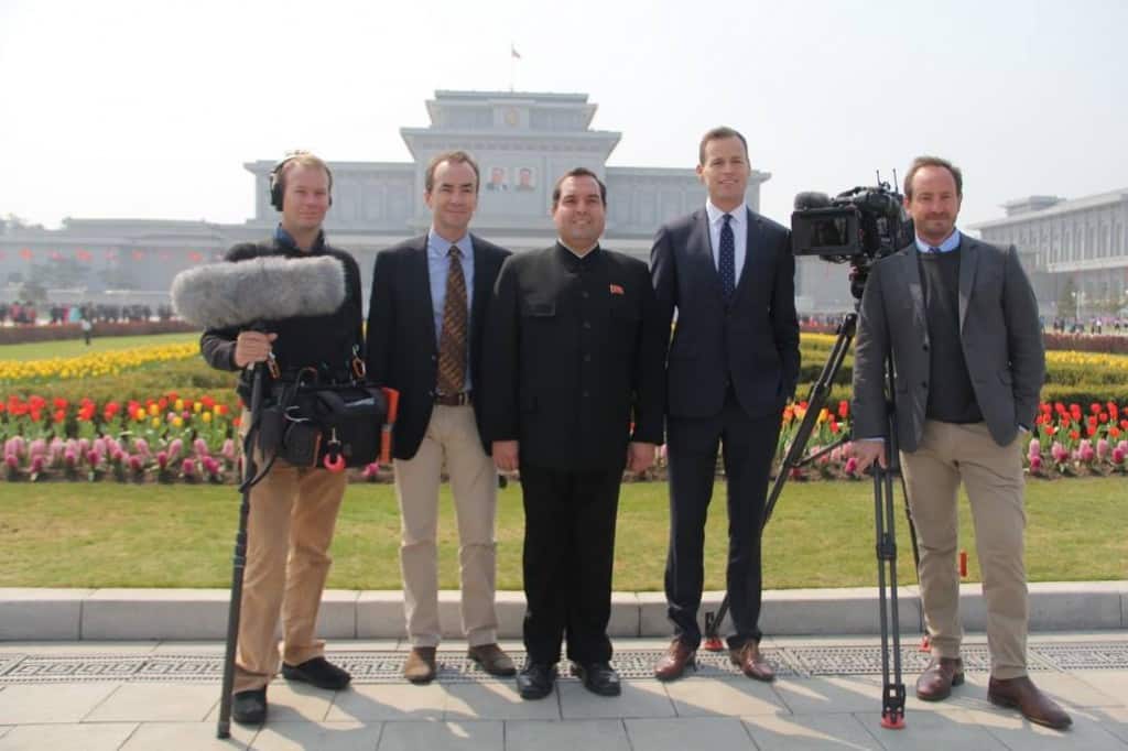 Returning from Korea with the team of '60 Minutes' from Channel 9 Australia.