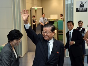 Ho Jong Man, chairman of the General Association of Korean Residents in Japan (Chongryon) took an active part in the visit.  (AP-Pyongyang)
