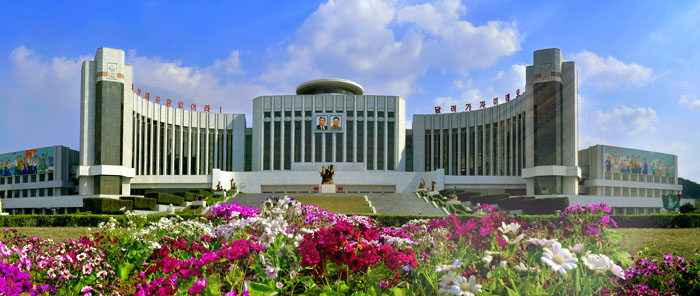 Large educational building in Democratic People's Republic of Korea
